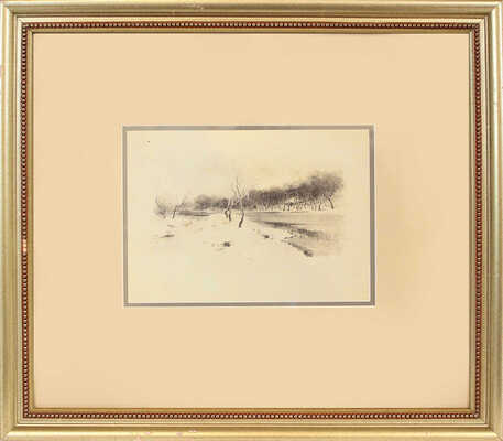 Дворников Тит Яковлевич. Зимний пейзаж